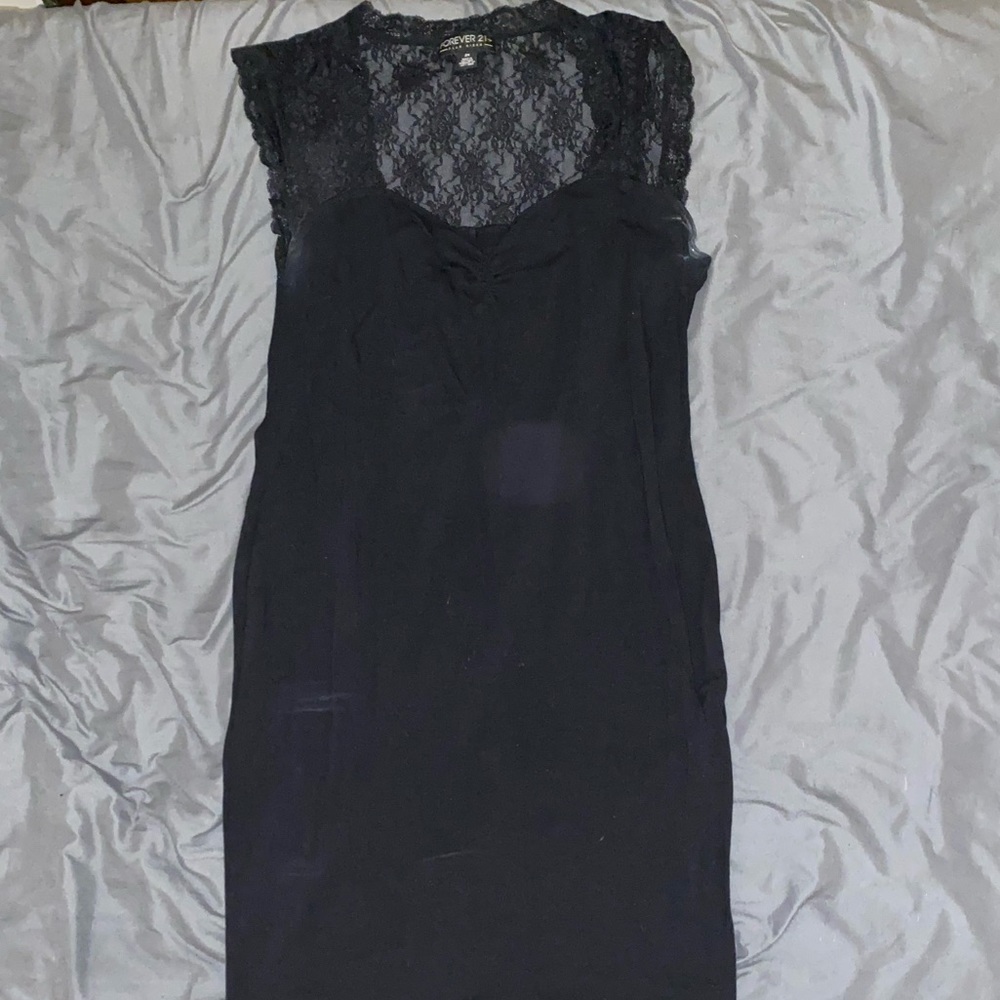 Black Dress with Lace Back